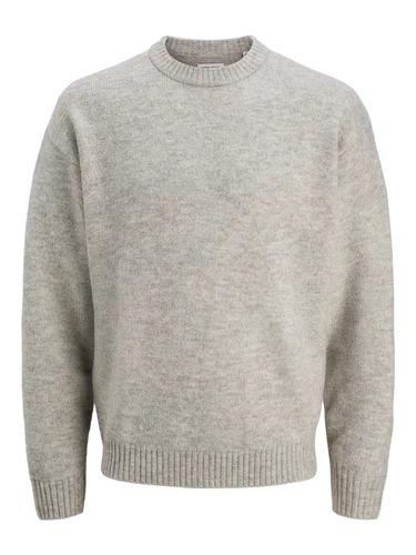 Jack & Jones Herren Pullover JJESOHO OLLIE KNIT CREW NECK - Relaxed Fit