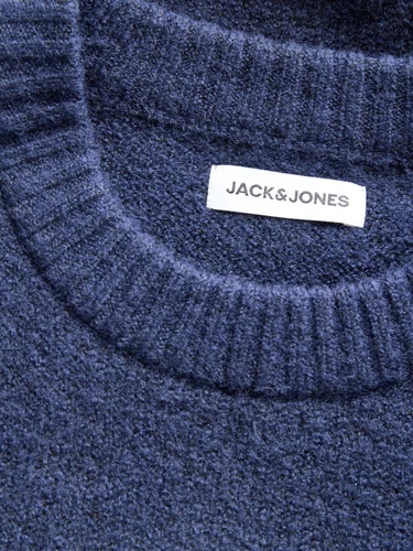 Jack & Jones Herren Pullover JJESOHO OLLIE KNIT CREW NECK - Relaxed Fit