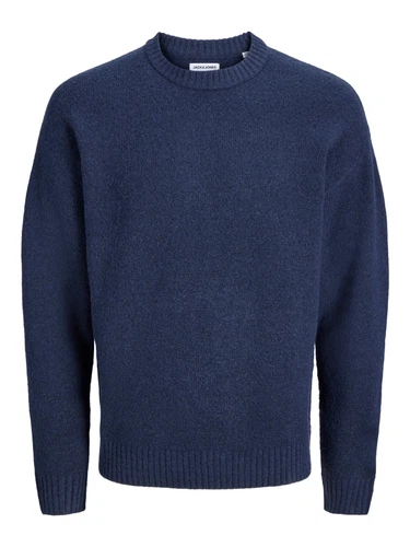 Jack & Jones Herren Pullover JJESOHO OLLIE KNIT CREW NECK - Relaxed Fit