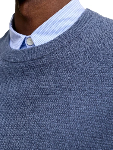 Jack & Jones Herren Rundhals Strickpullover JJERYDER KNIT CREW NECK - Regular Fit