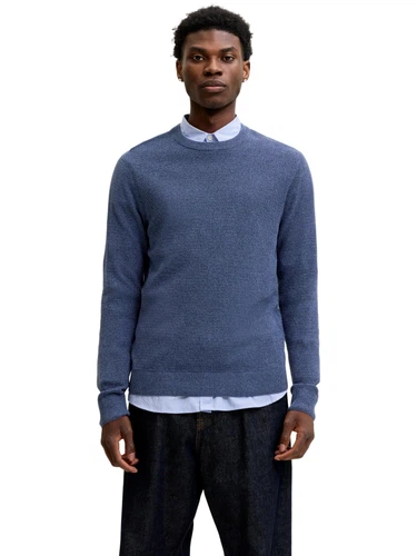 Jack & Jones Herren Rundhals Strickpullover JJERYDER KNIT CREW NECK - Regular Fit