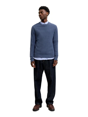 Jack & Jones Herren Rundhals Strickpullover JJERYDER KNIT CREW NECK - Regular Fit