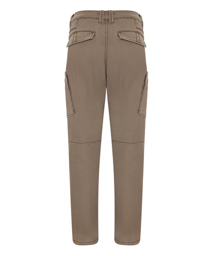 Timezone Herren Cargohose REGULAR LENNOXTZ - Mid Waist - Regular Fit - Beige Grau Grün