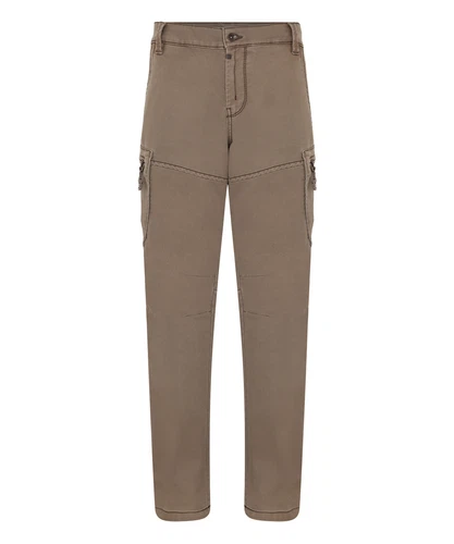 Timezone Herren Cargohose REGULAR LENNOXTZ - Mid Waist - Regular Fit - Beige Grau Grün