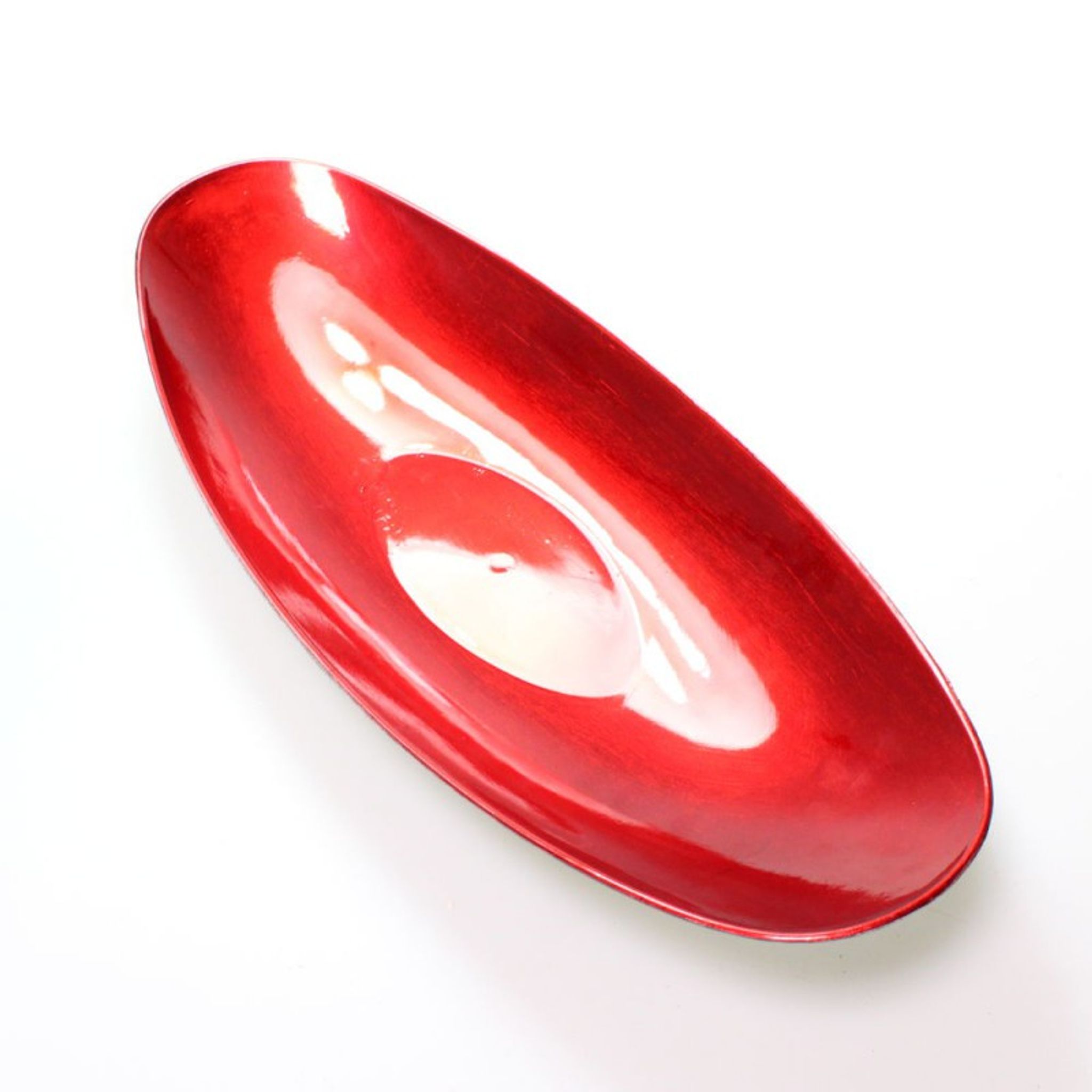 Längliche Kunststoff-Dekoschale, 40 × 16 cm