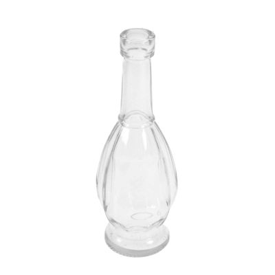 Minivase Flasche ca 16,5x6cm schlanke Bauchvase Oliven Mini Vase f. Etikett
