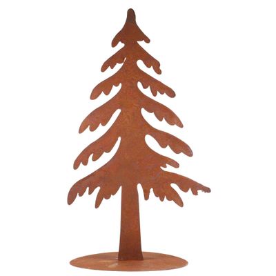 Tannenbaum XXL Edelrost H81cm Weihnachtsbaum Tanne Rost Deko Dekobaum Metall Garten