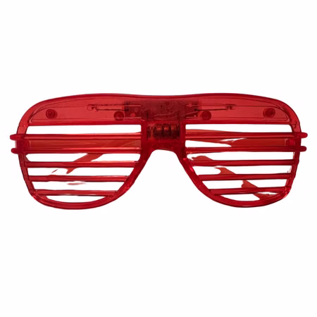 Rote LED-Brille Atzenbrille