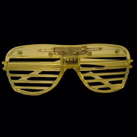 Gelbe LED-Brille Atzenbrille