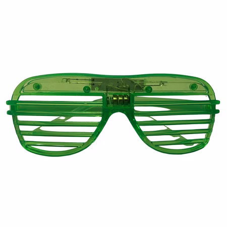 Grüne LED-Brille Atzenbrille
