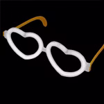 Herzbrille weiss Herzbrille weiss