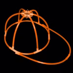 1 Knicklichter Leucht Kappe | ORANGE | Komplett-Set 1 Knicklichter Leucht Kappe | ORANGE | Komplett-Set