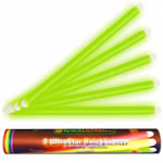 5 Ultra Star Knicklichter GRÜN 400 x 20 mm