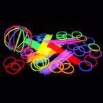 100 Arm Knicklichter 7 FARBENMIX | 205 x 5 mm | Premiumqualität