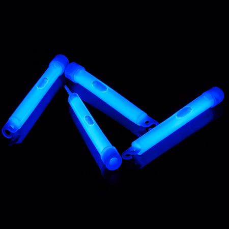 Maxi Power Knicklichter Blau – 8 Std. Leuchtdauer mit Quick-Klick-Aufhängung