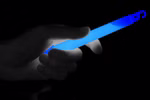 Maxi Power Knicklichter BLAU 150 x 15 mm inkl. Kordel und Spezialaufhängung
