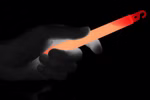 Maxi Power Knicklichter ORANGE 150 x 15 mm inkl. Kordel und Spezialaufhängung