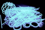 100 Arm Knicklichter in KALTWEISS inkl. hochflexiblen TopFlex Verbindern