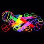 100 Arm Knicklichter 8 FARBEN MIX inkl. hochflexiblen TopFlex Verbindern