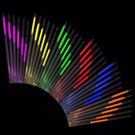 45 leuchtende Knicklichter Strohhalme 5 FARBEN MIX 45 leuchtende Knicklichter Strohhalme 5 FARBEN MIX