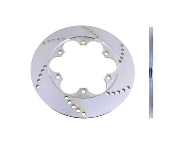 Bremsscheibe für Kart, Bierkiste Bremse, Stahl, gelocht, 210 x 8 mm 1