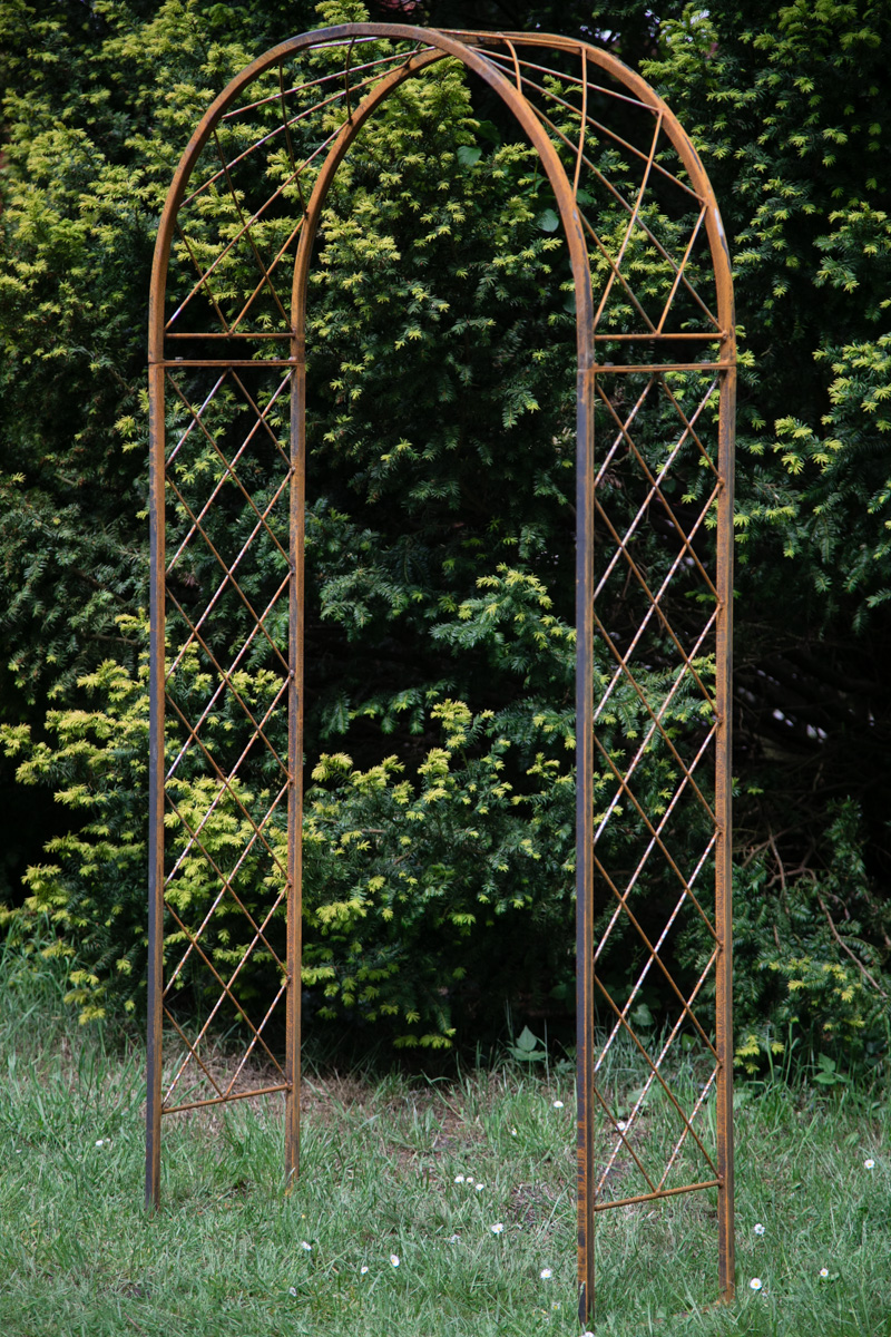 Rosenbogen Metall Lissabon klein / Breite: 100cm, Rost