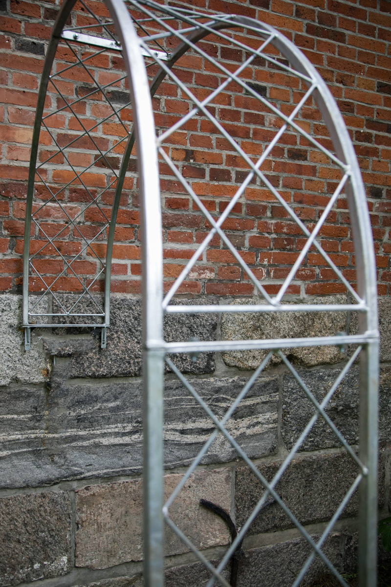 KUHEIGA Wandrosenbogen Aus Metall – 10 Mm Volleisen, Feuerverzinkt, Breite 180 Cm, Höhe 240 Cm, Rankhilfe Für Rosen, Efeu & Co. In Rost-Optik