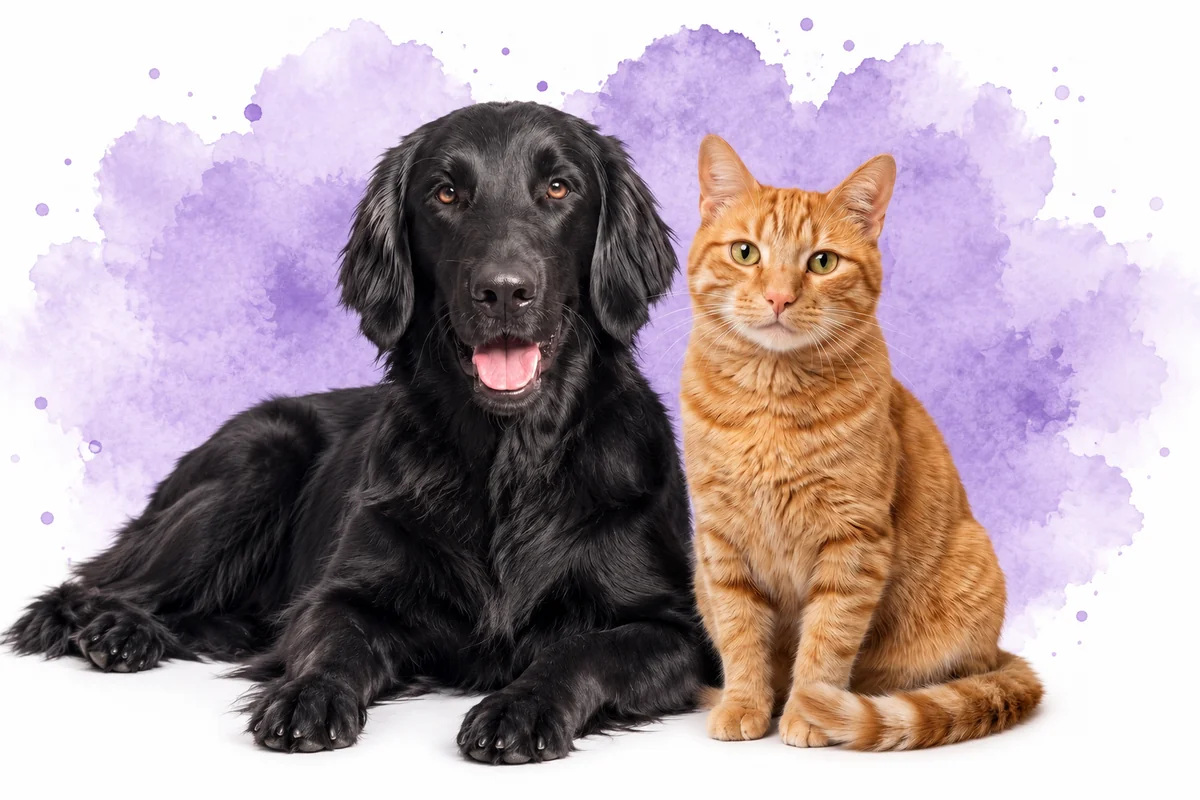 Schwarzer Hund und getigerte Katze – Pettys Familienbetrieb aus dem Marchfeld