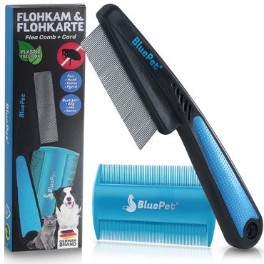 BluePet Flohkamm + Flohkarte