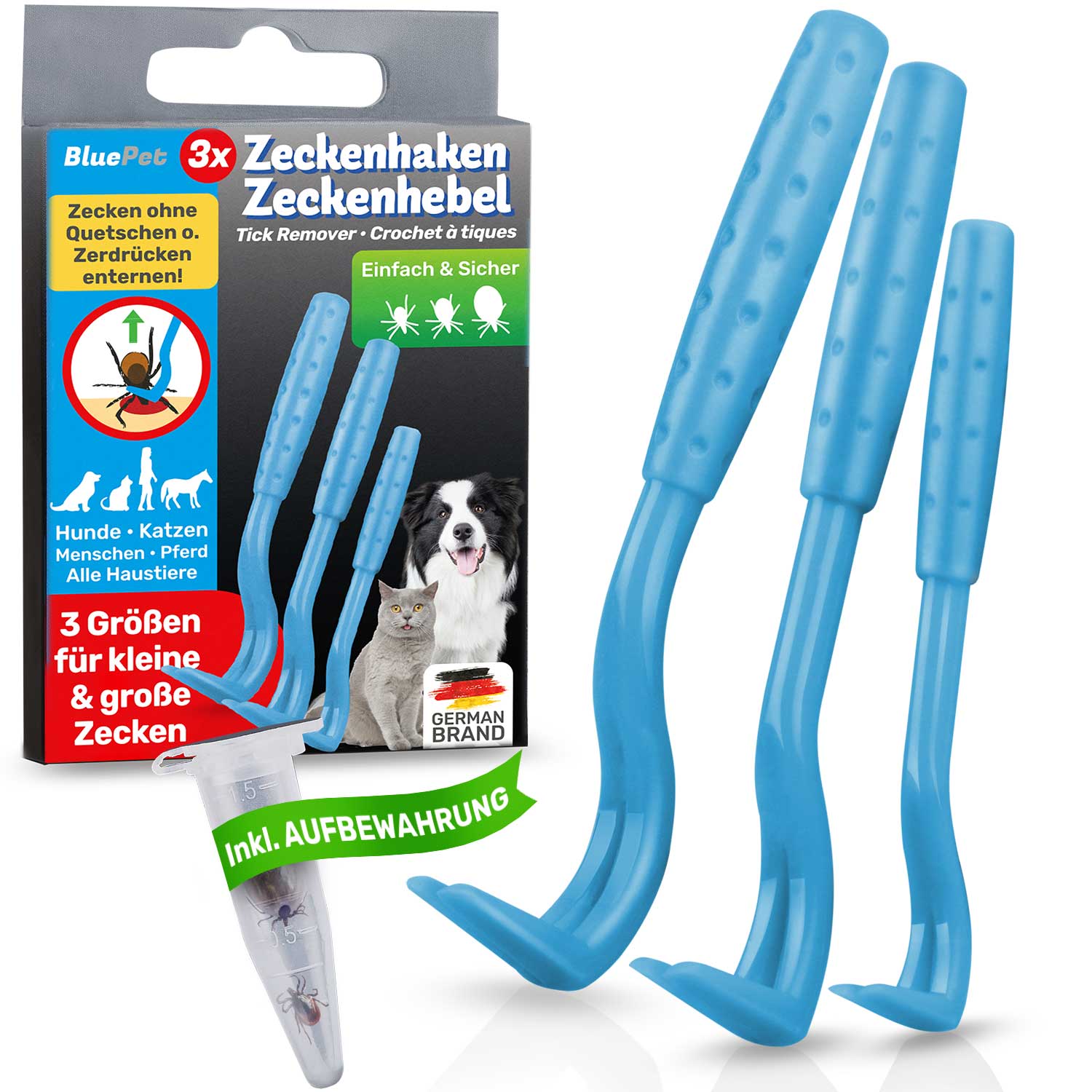 Zeckenhaken 3er-Set