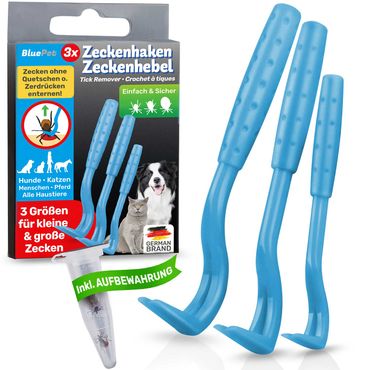 BluePet 3er Set Zeckenhaken