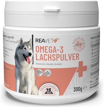ReaVET Omega-3 Lachsöl Pulver für Hunde und Katzen