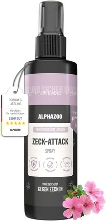 alphazoo Zeck-Attack Anti-Zecken-Spray für Hunde