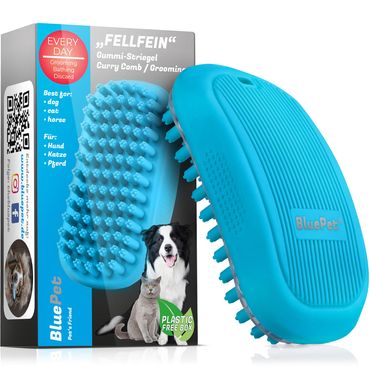 BluePet FellFein Gummistriegel
