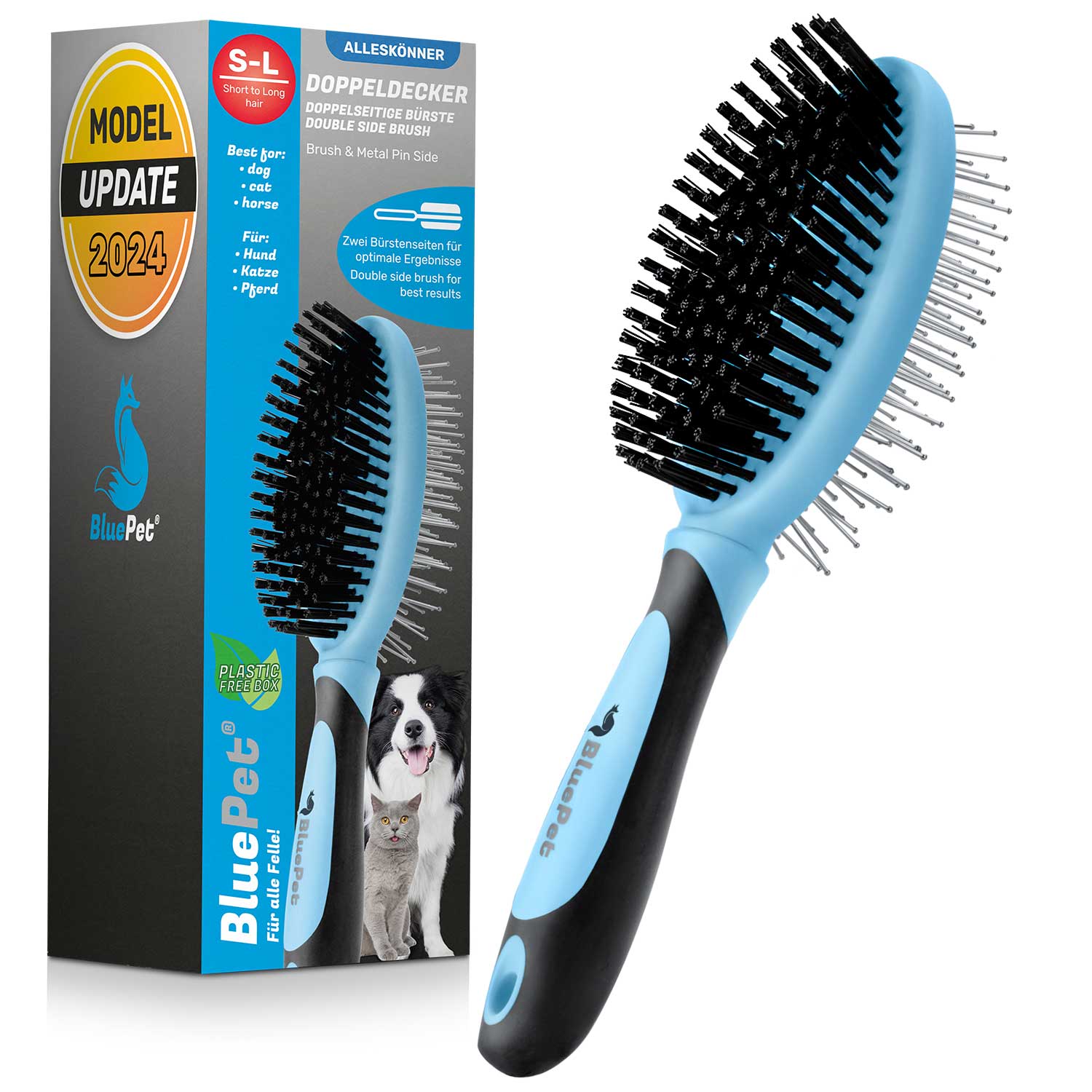 BluePet DoppelDecker Doppelbürste