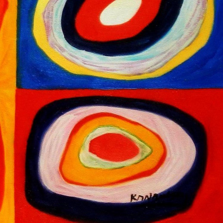 Wassily Kandinsky Farbstudie Quadrate f96244 60x120cm Exquisites