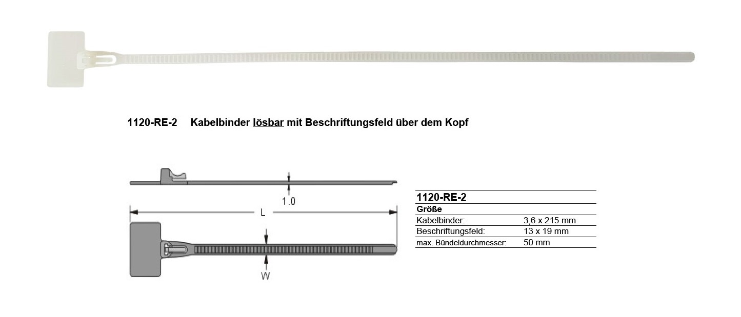 netproshop 100 x Kabelmarkierer Kabelbinder 2,5x110mm Beschriftungsfeld netproshop 100 x Kabelmarkierer Kabelbinder 2,5x110mm Beschriftungsfeld