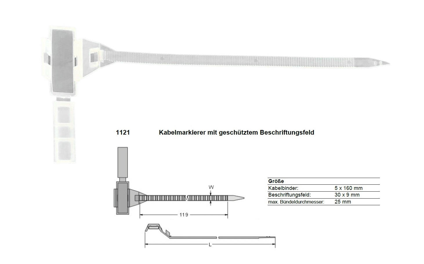 TRU COMPONENTS TC-MC1203-100 Kabelmarkierer Montage-Art: Kabelbinder Beschriftungsfläche: 32 x 11 mm Natur 100 St. kaufen TRU COMPONENTS TC-MC1203-100 Kabelmarkierer Montage-Art: Kabelbinder Beschriftungsfläche: 32 x 11 mm Natur 100 St. kaufen