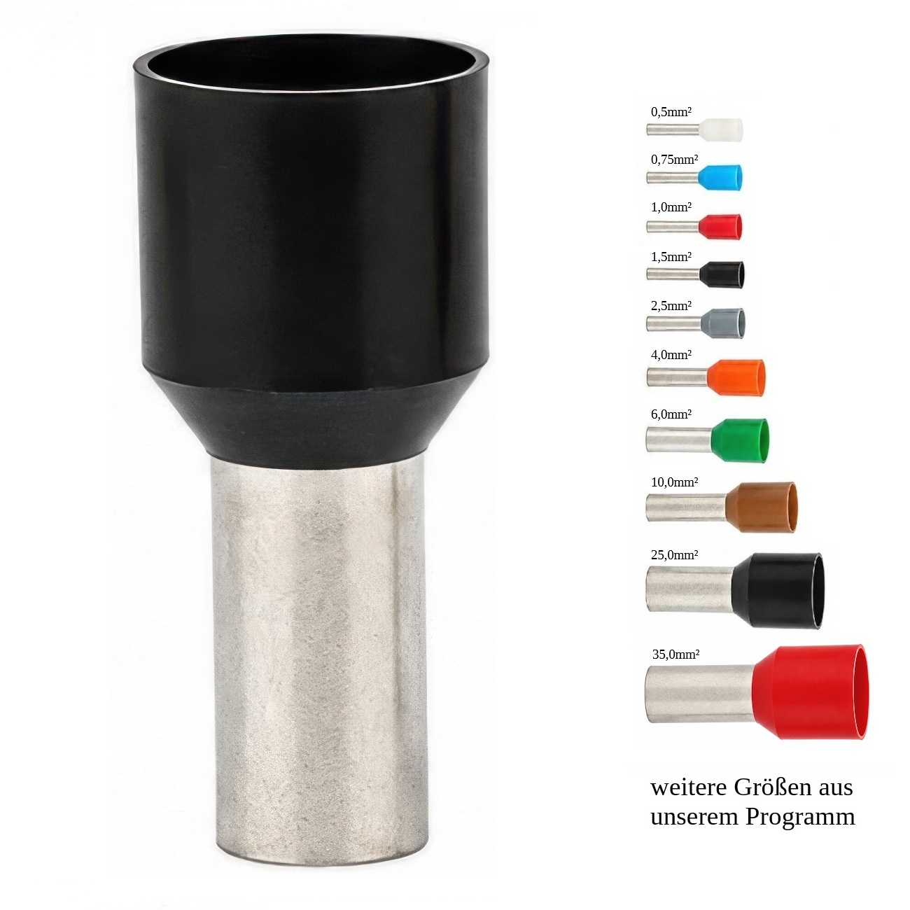 Hilpress Aderendhülsen 1,5mm² schwarz Hülse 10mm lang isoliert 1,5mm2 1,50 HL 100 Stück Hilpress Aderendhülsen 1,5mm² schwarz Hülse 10mm lang isoliert 1,5mm2 1,50 HL 100 Stück