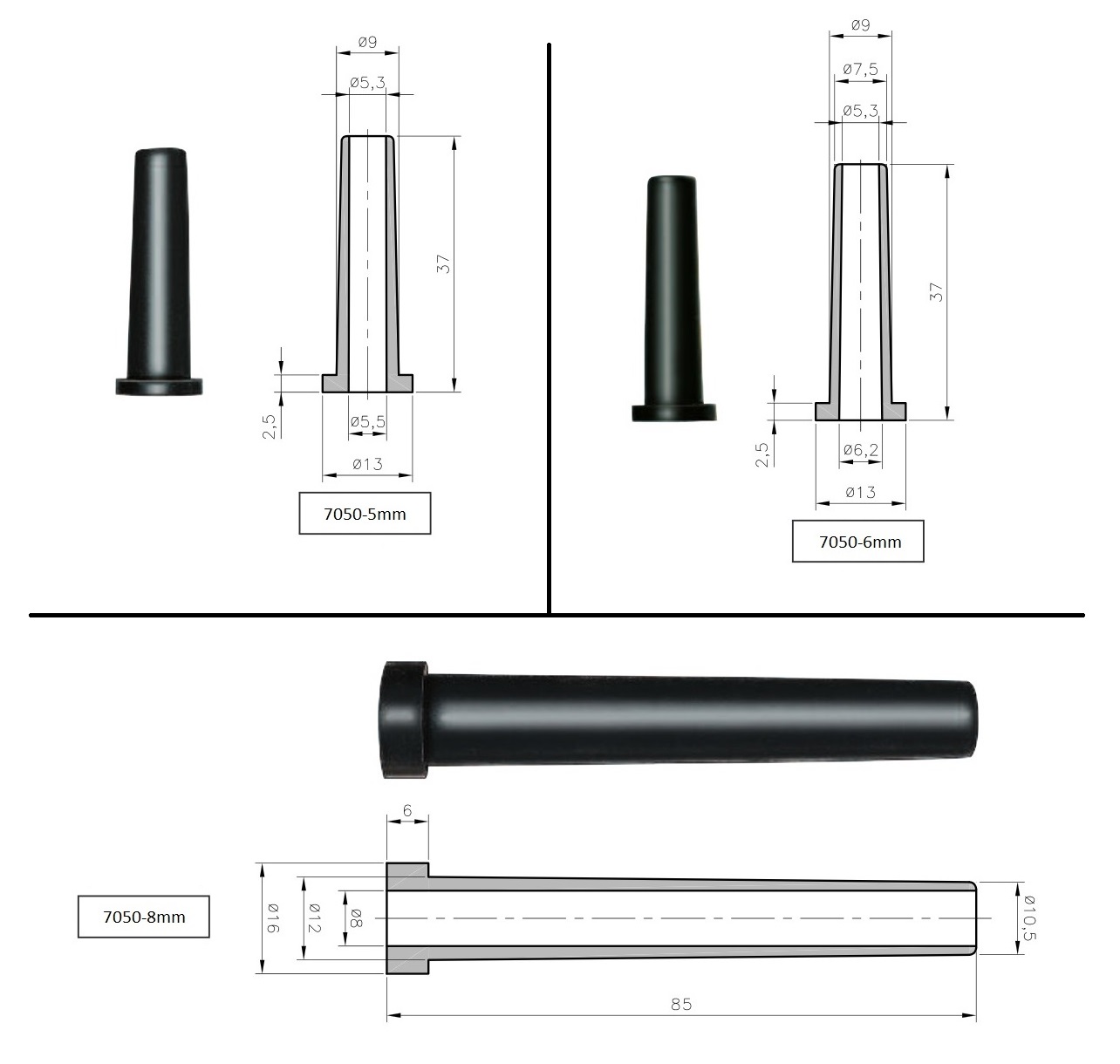 Knickschutz Kabel Gummi Tülle für Makita HR 2450,2450F,2450FT,2470,2470F,2470FT