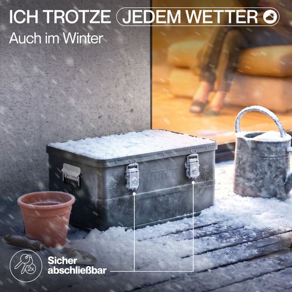 Aluminium Box mit Deckel Auswahl Schwarz Alu Kiste Box Alukiste Transportbox Metallbox Alu Aufbewahrungsbox Boxen Abschliessbar Metallkiste Trucky