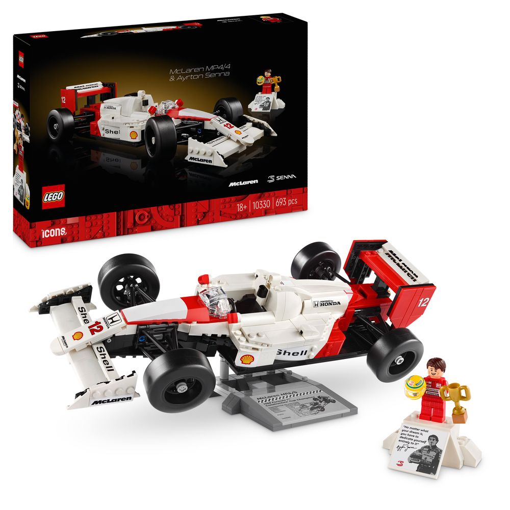 LEGO 10330 McLaren MP4/4 та Айртон Сенна