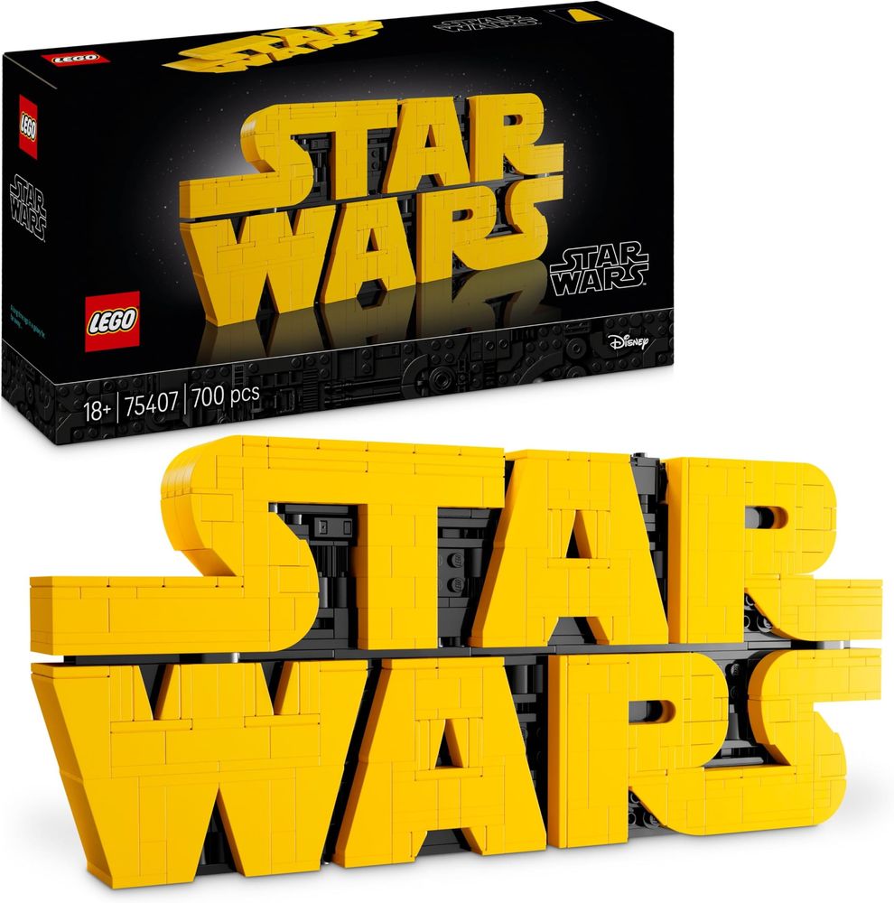 LEGO 648664486 baubares Star Wars™ Logo aus LEGO Steinen