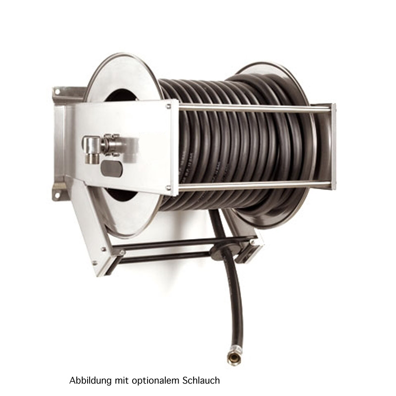 Edelstahl Schlauchaufroller mit ATEX Zulassung max. 25m Schlauch DN25