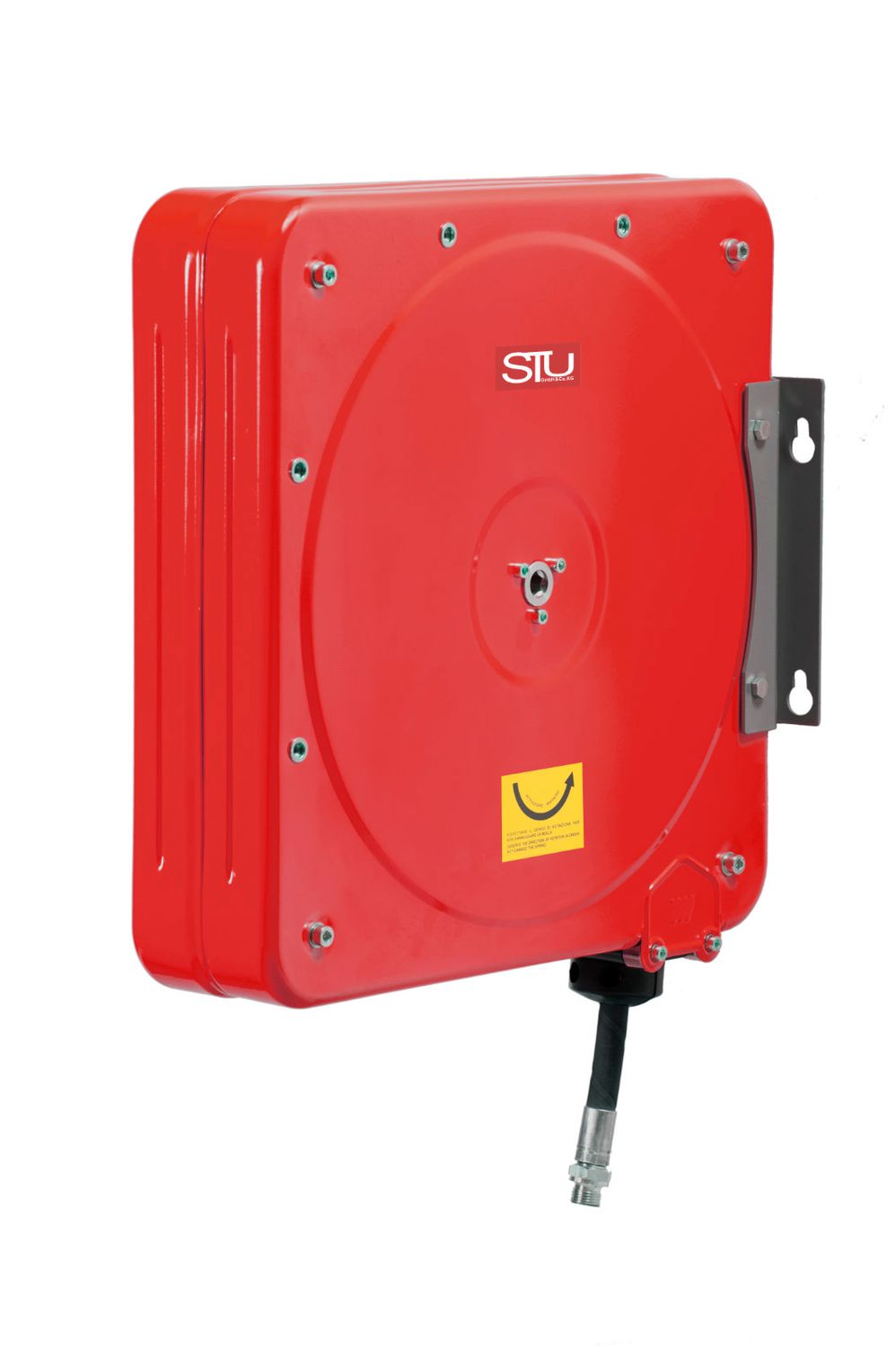 STU geschlossener automatik Schlauchaufroller F-400 für Fett, max.400 bar 10m Schlauch DN06 1/4
