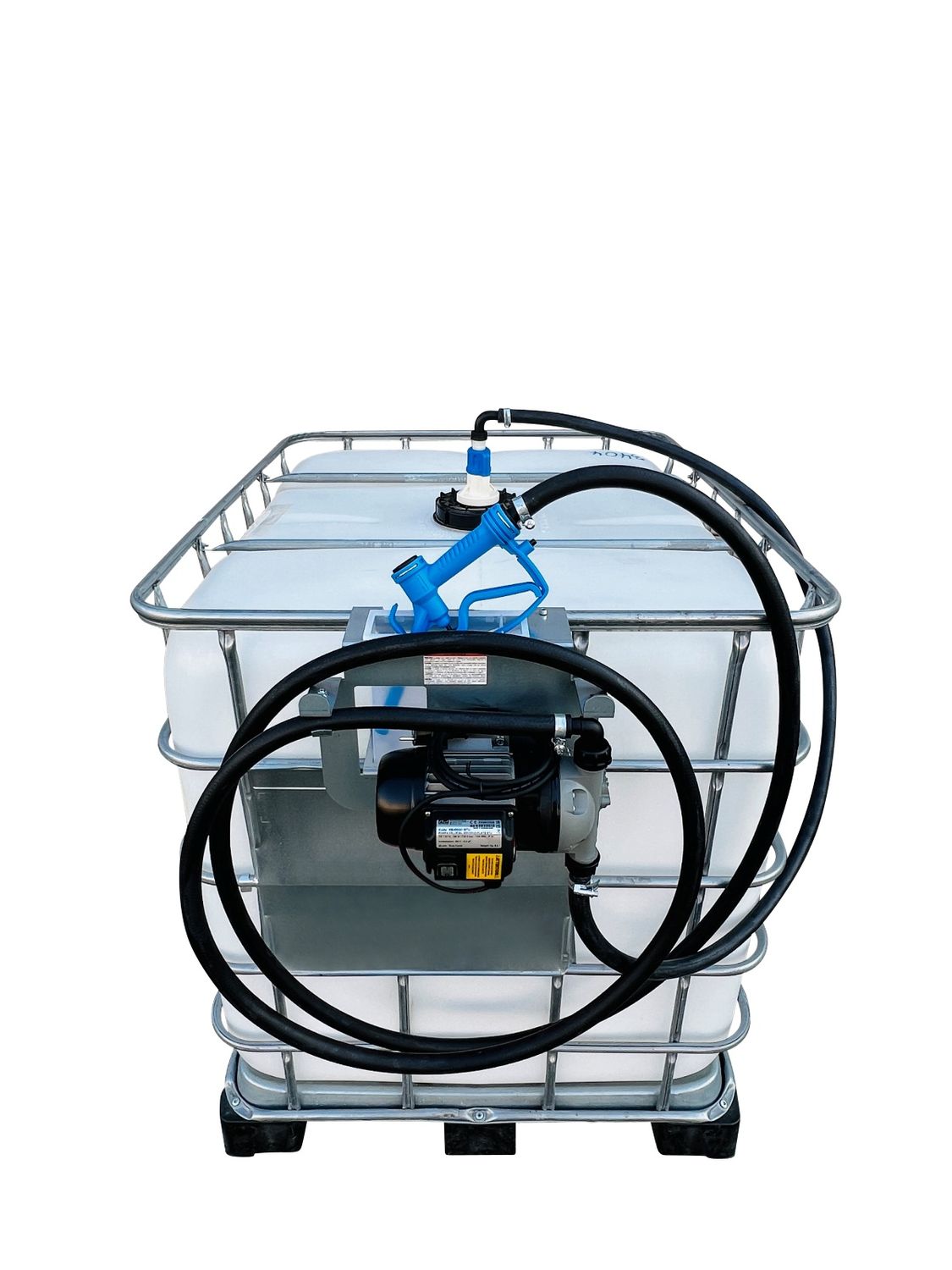 Piusi 12V IBC AdBluepumpe SuzzaraBlue3 Basic mit 6m Schlauch und autom. Zapfpistole A60SS aus Edelstahl