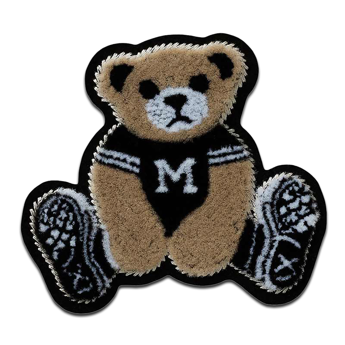 Teddy M flauschig - Aufnäher, Bügelbild, Aufbügler, Größe: 6,7 x 7,8 cm Catch the Patch - dein Shop für Aufnäher und Bügelflicken