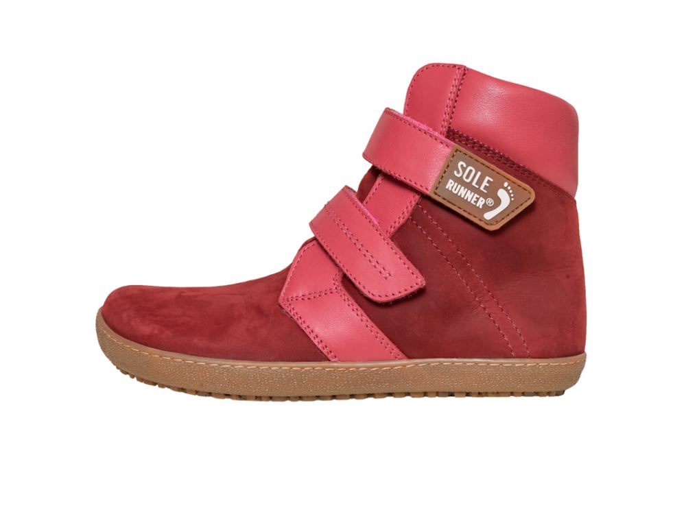 Sole Runner SOLE RUNNER® Children’s Winter Barefoot Shoe Titania 2 Bordo warm sheep wool photo 2