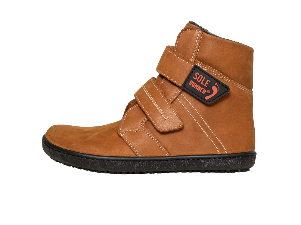 Sole Runner SOLE RUNNER® Winter Kinder Barfußschuh Titania 2 Brown - mit Schafwolle photo 2