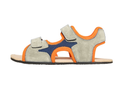 SOLE RUNNER® Mimas Grey/Orange Kids Unisex Barfußschuh, barefoot shoe